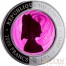 Congo PINK LADY GLASS VETRO DI MURANO series ART OF GLASS 2015 Silver coin 1000 Francs 13th Century technique Certified Handcrafted Murano glass 2 oz